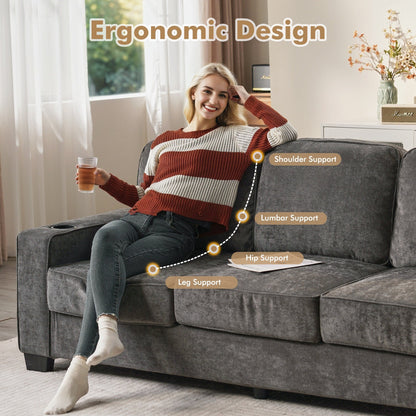 Divano moderno imbottito in velluto a coste HOOOWOOO per soggiorno