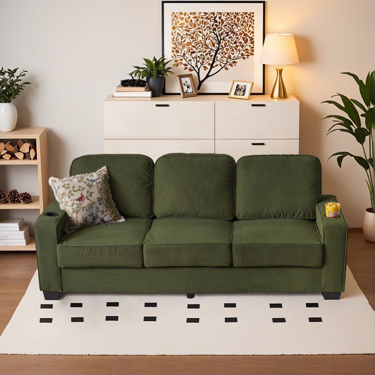 Divano moderno imbottito in velluto a coste HOOOWOOO per soggiorno