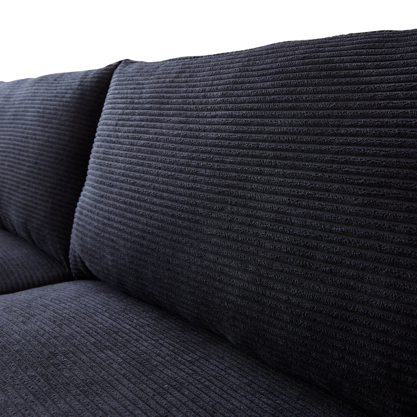 Divano imbottito HOOOWOOO Mid-Century Modern con cuscini arrotolati