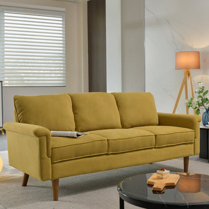 Divano moderno a 3 posti in tessuto di poliestere HOOOWOOO con bracciolo largo