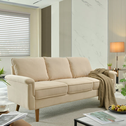 Divano moderno a 3 posti in tessuto di poliestere HOOOWOOO con bracciolo largo