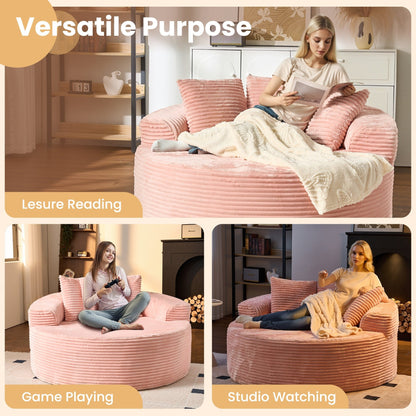 Divano da pavimento moderno in tessuto di velluto a coste HOOOWOOO