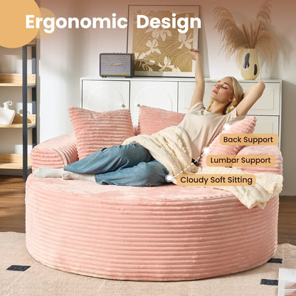 Divano da pavimento moderno in tessuto di velluto a coste HOOOWOOO