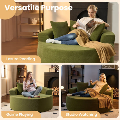 Divano da pavimento moderno in tessuto di velluto a coste HOOOWOOO