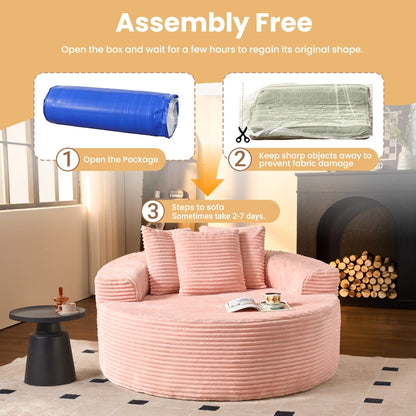 Divano da pavimento moderno in tessuto di velluto a coste HOOOWOOO