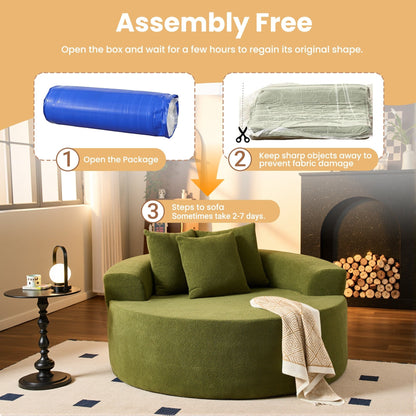 Divano da pavimento moderno in tessuto di velluto a coste HOOOWOOO