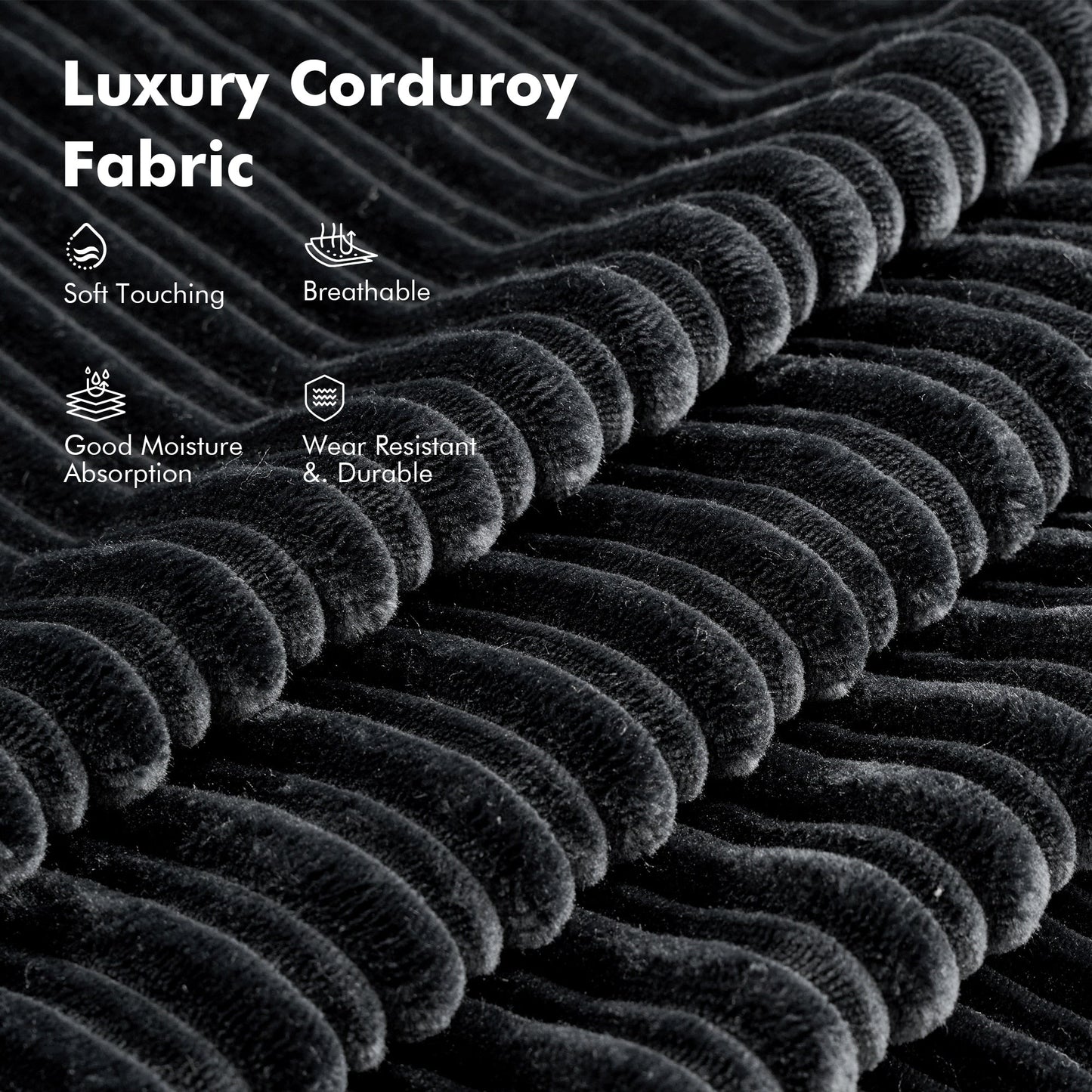 Divano pieghevole moderno in velluto a coste HOOOWOOO