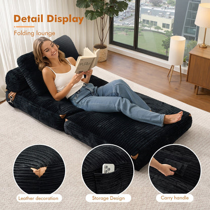 Divano pieghevole moderno in velluto a coste HOOOWOOO