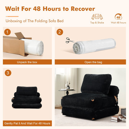 Divano pieghevole moderno in velluto a coste HOOOWOOO