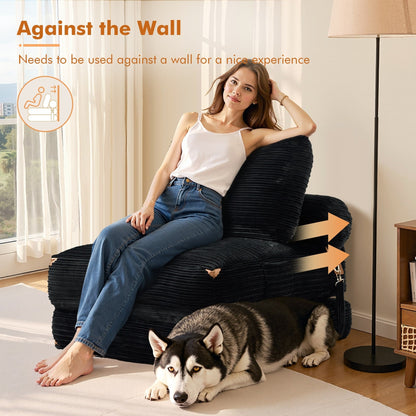 Divano pieghevole moderno in velluto a coste HOOOWOOO