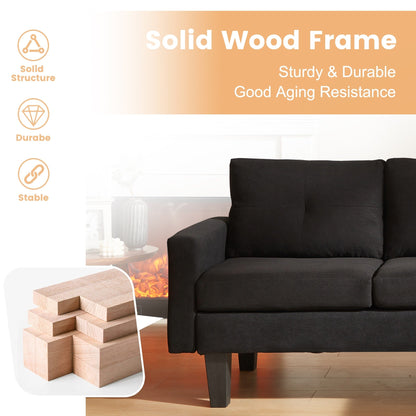 Divano moderno a forma di L in velluto a coste HOOOWOOO