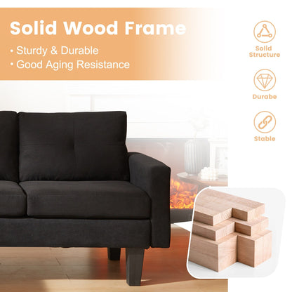 Divano moderno a forma di L in velluto a coste HOOOWOOO