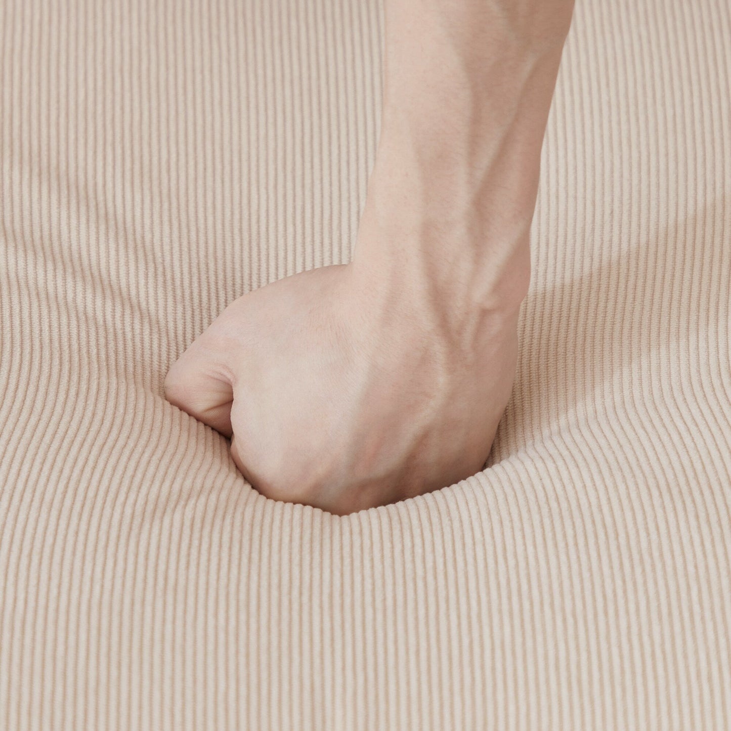 Divano moderno a forma di L in velluto a coste HOOOWOOO