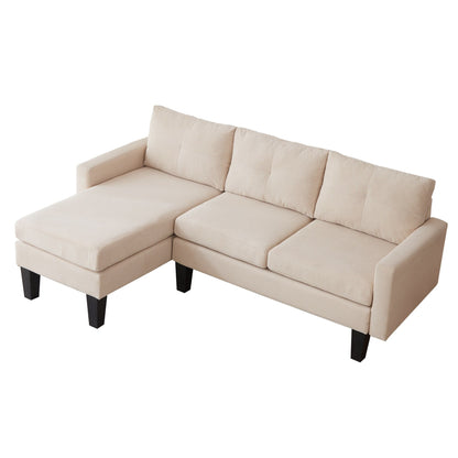 Divano moderno a forma di L in velluto a coste HOOOWOOO