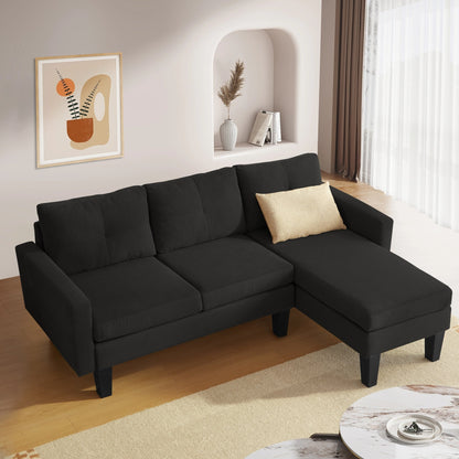 Divano moderno a forma di L in velluto a coste HOOOWOOO