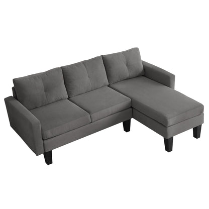 Divano moderno a forma di L in velluto a coste HOOOWOOO