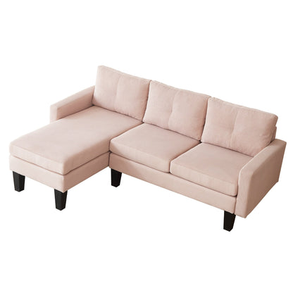 Divano moderno a forma di L in velluto a coste HOOOWOOO