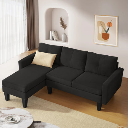 Divano moderno a forma di L in velluto a coste HOOOWOOO