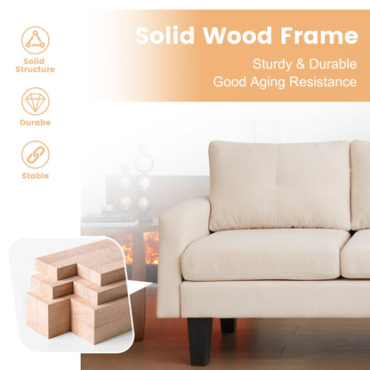 Divano moderno a forma di L in velluto a coste HOOOWOOO