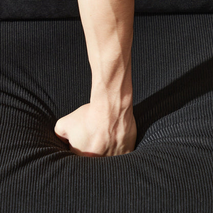 Divano moderno a forma di L in velluto a coste HOOOWOOO