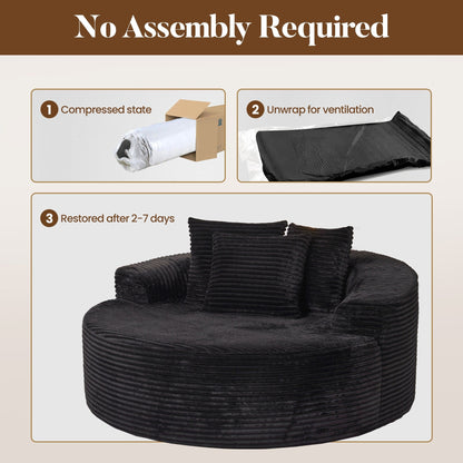 Divano moderno in tessuto felpato HOOOWOOO