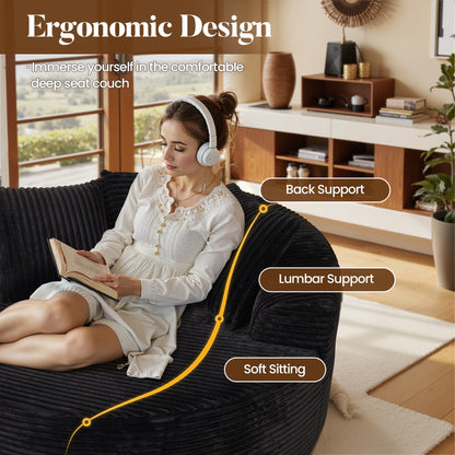 Divano moderno in tessuto felpato HOOOWOOO