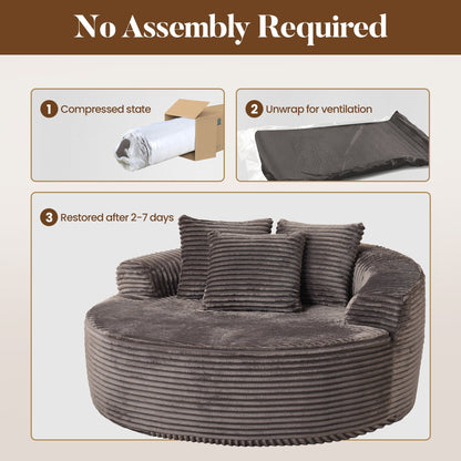 Divano moderno in tessuto felpato HOOOWOOO