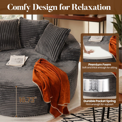 Divano moderno in tessuto felpato HOOOWOOO