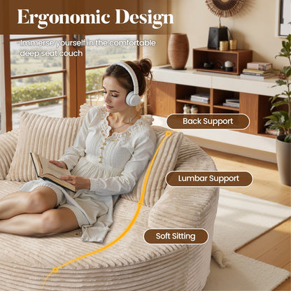 Divano moderno in tessuto felpato HOOOWOOO