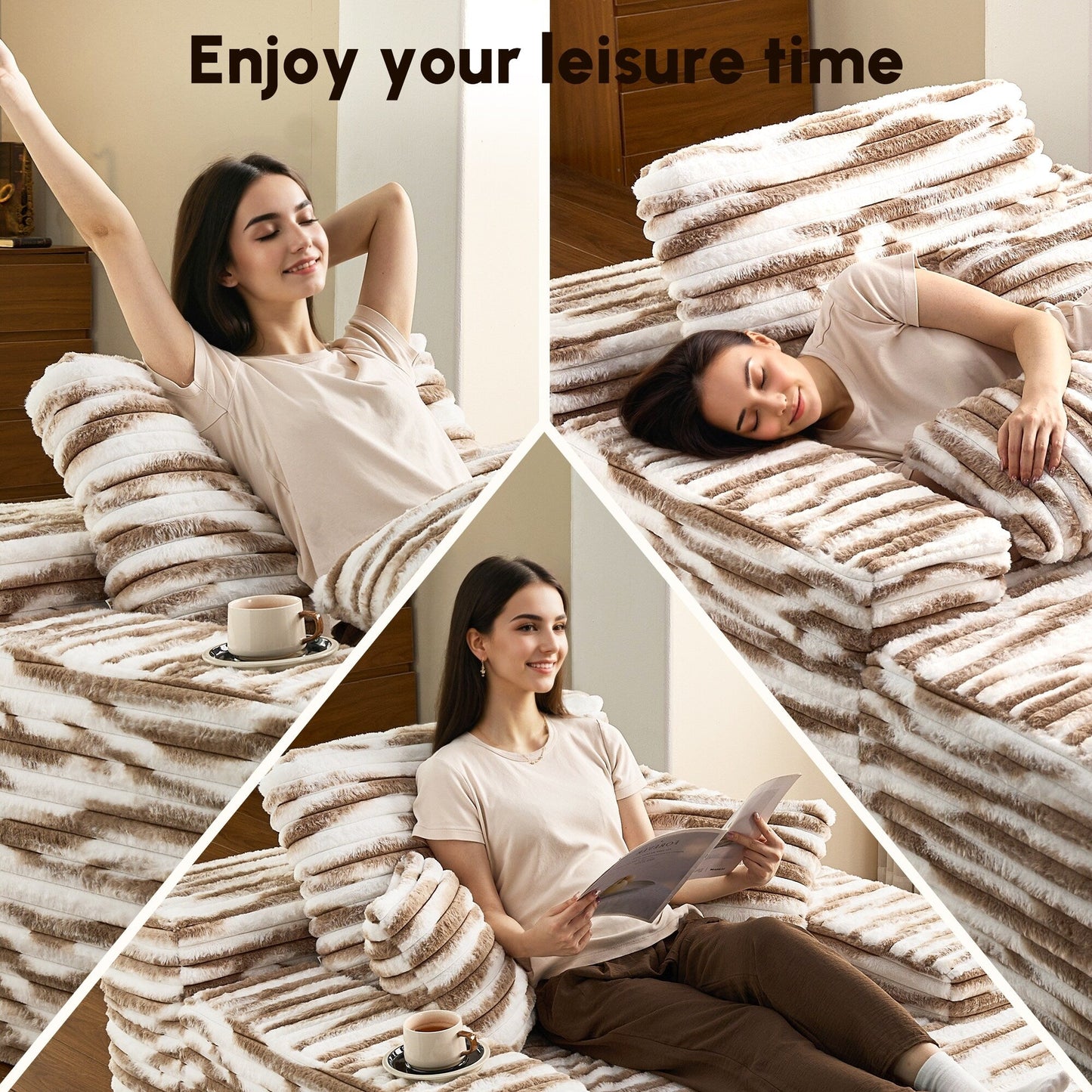 Divano moderno in tessuto HOOOWOOO Chaise longue