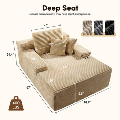 Divano moderno in tessuto HOOOWOOO Chaise longue