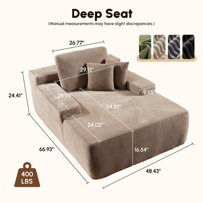 Divano moderno in tessuto HOOOWOOO Chaise longue