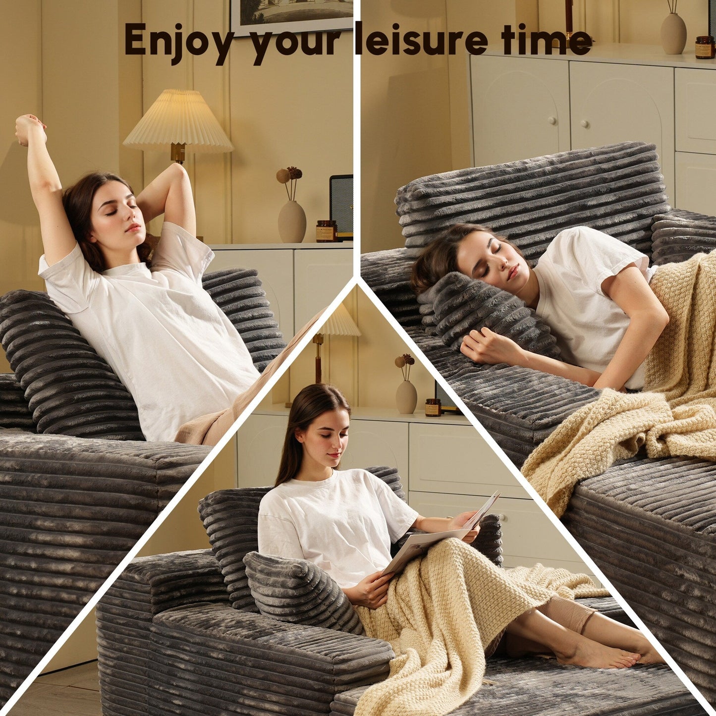 Divano moderno in tessuto HOOOWOOO Chaise longue