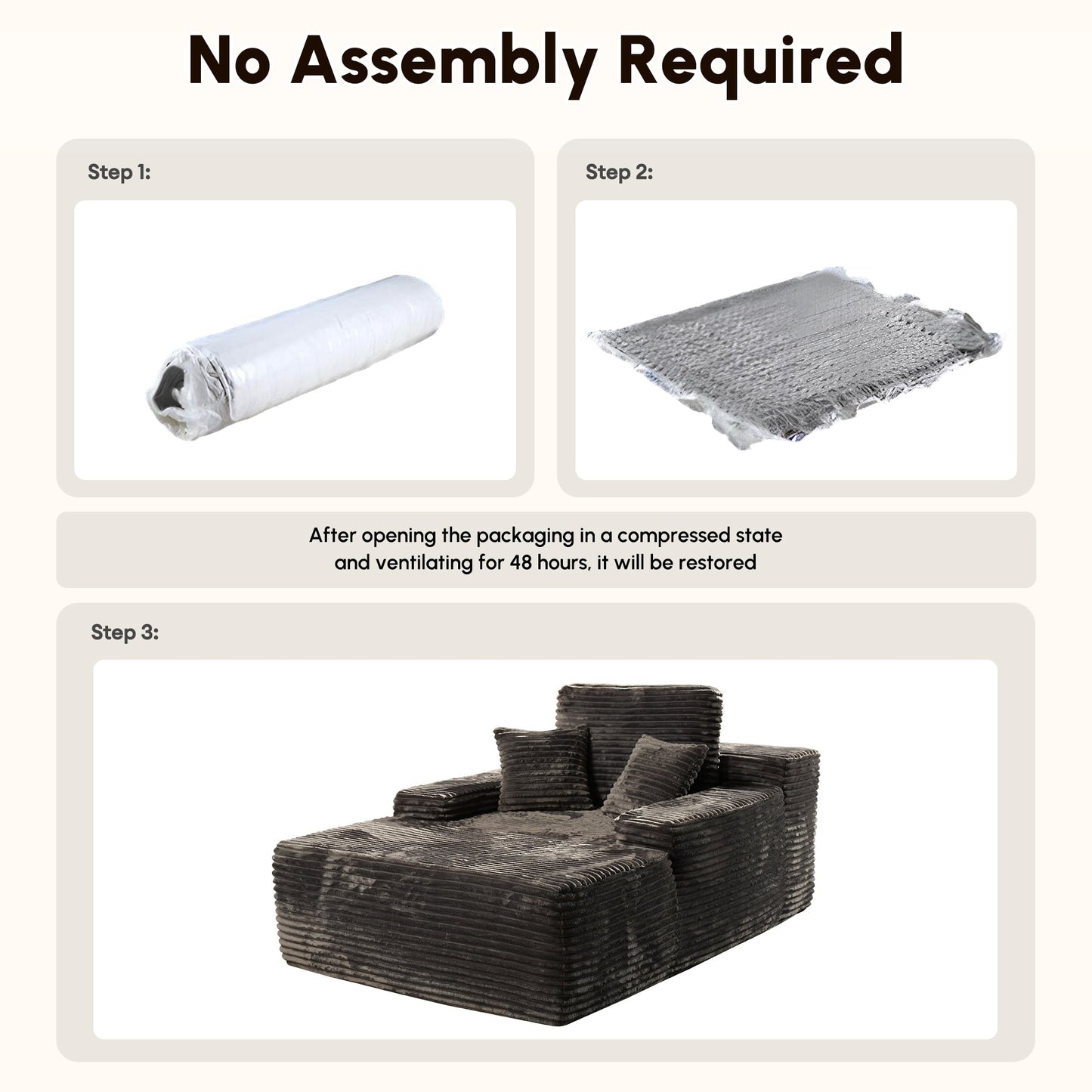 Divano moderno in tessuto HOOOWOOO Chaise longue