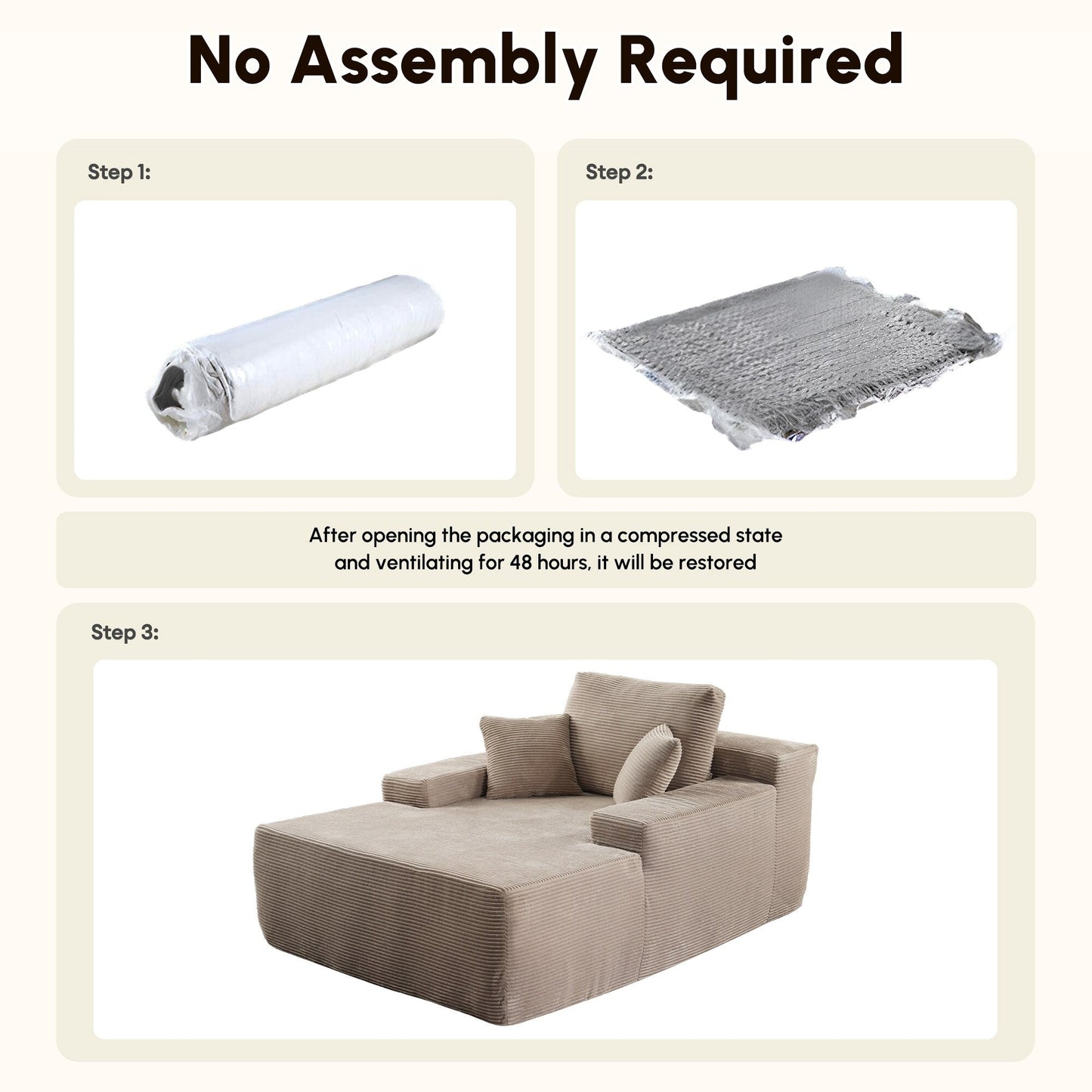 Divano moderno in tessuto HOOOWOOO Chaise longue