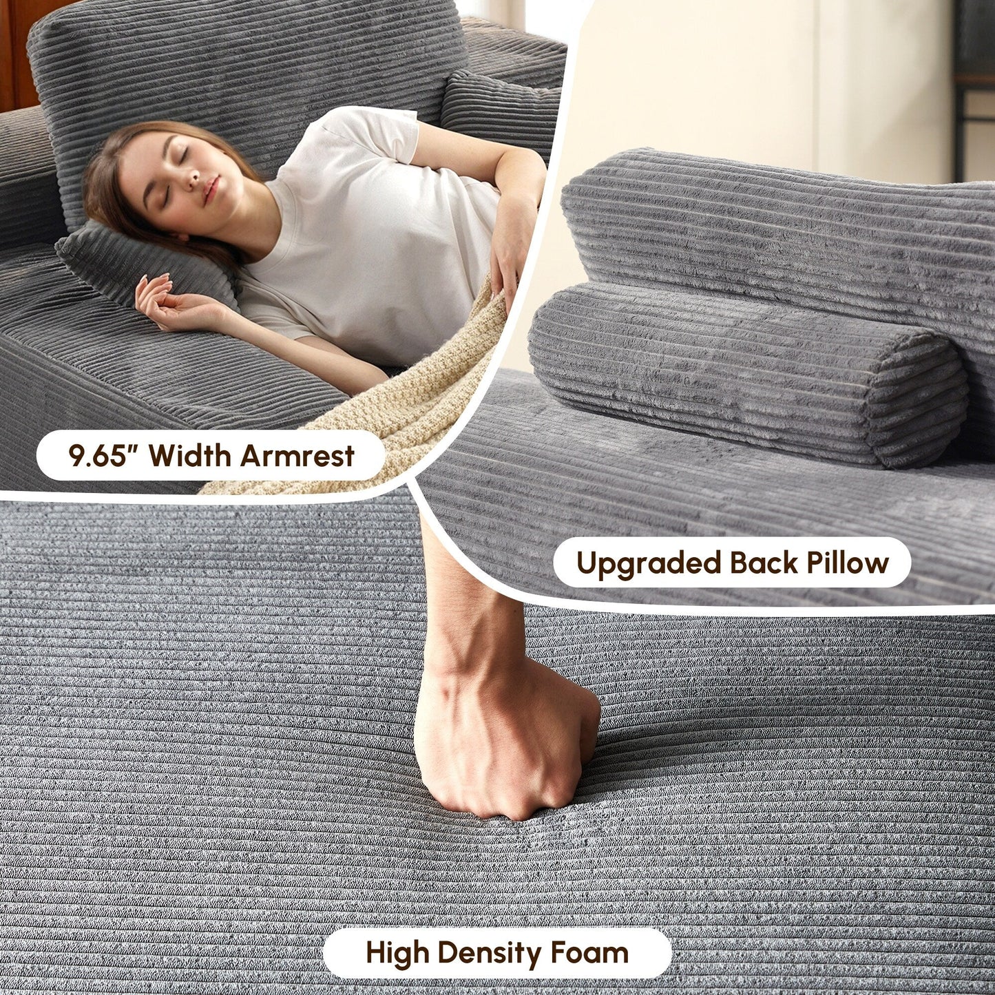 Divano moderno in tessuto HOOOWOOO Chaise longue