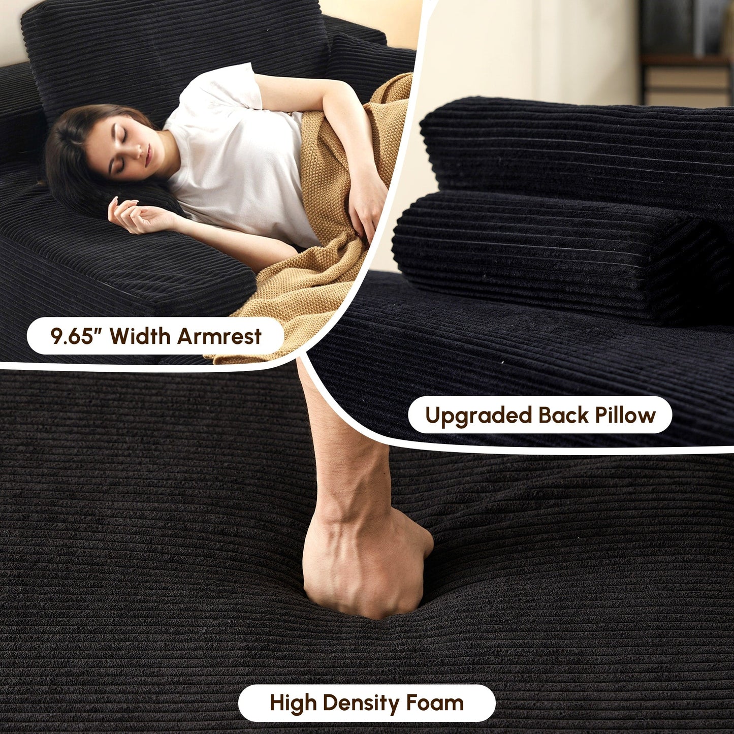 Divano moderno in tessuto HOOOWOOO Chaise longue