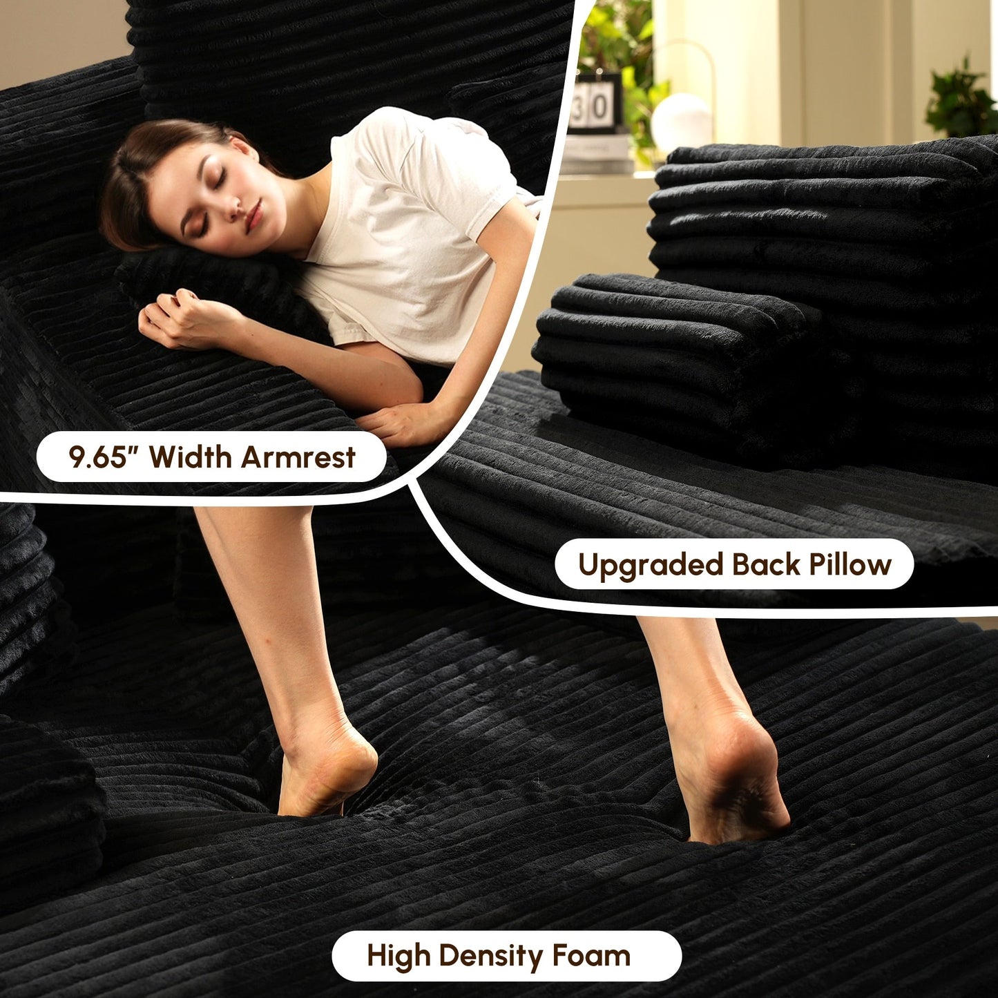 Divano moderno in tessuto HOOOWOOO Chaise longue