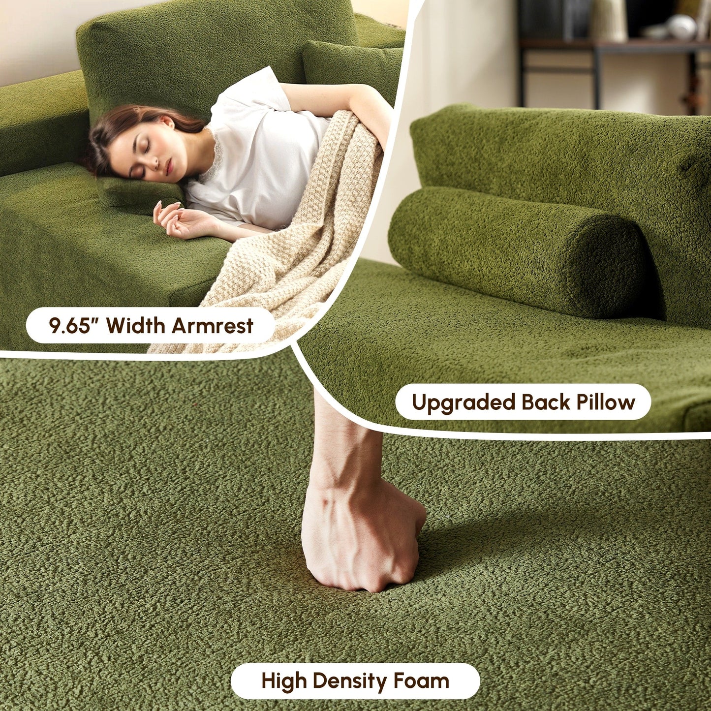 Divano moderno in tessuto HOOOWOOO Chaise longue