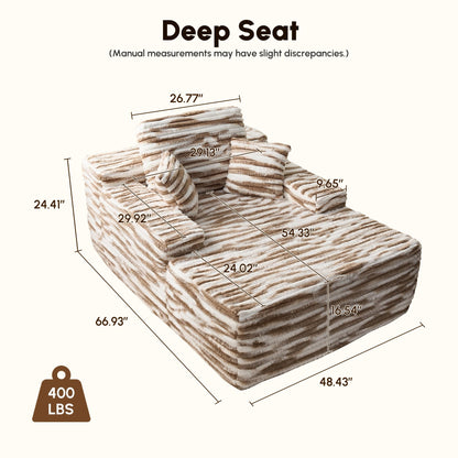 Divano moderno in tessuto HOOOWOOO Chaise longue