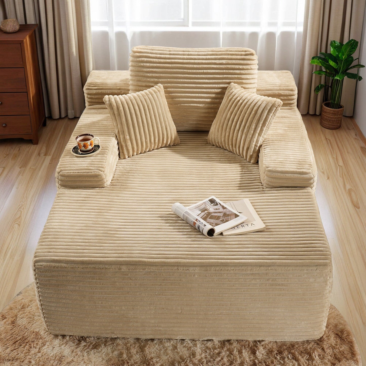 Divano moderno in tessuto HOOOWOOO Chaise longue