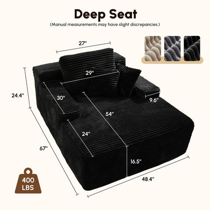 Divano moderno in tessuto HOOOWOOO Chaise longue