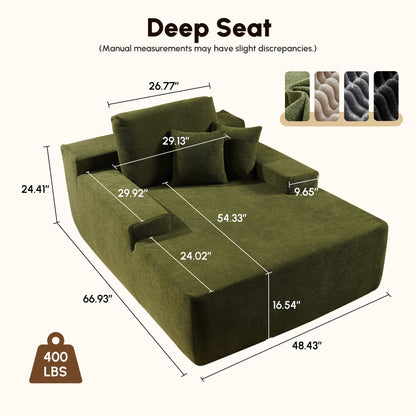 Divano moderno in tessuto HOOOWOOO Chaise longue