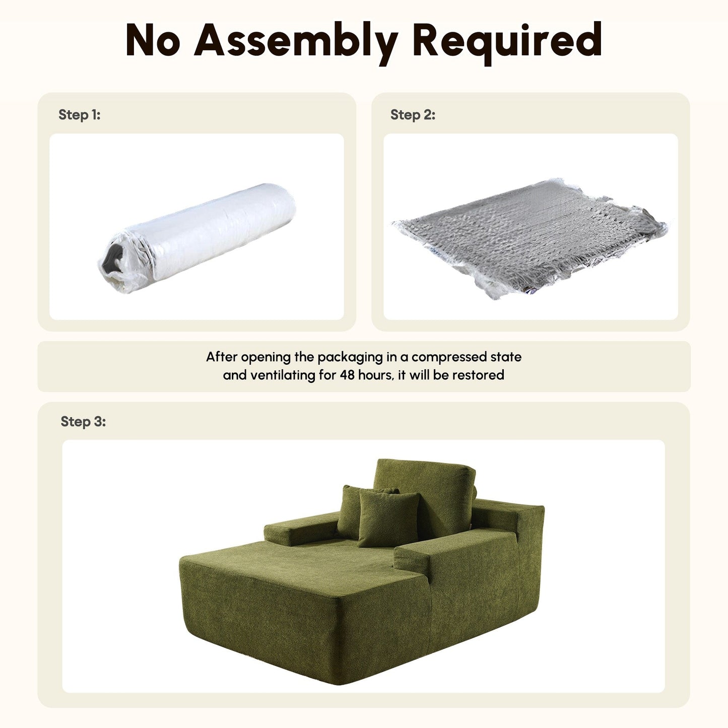 Divano moderno in tessuto HOOOWOOO Chaise longue