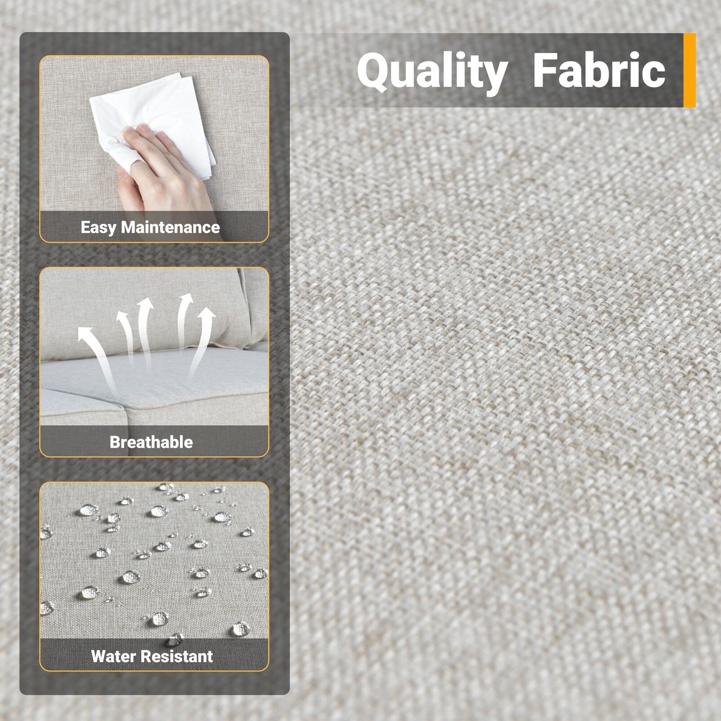 Set di 4 sedie girevoli da giardino in vimini HOOOWOOO con braciere a legna