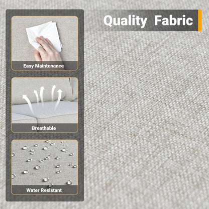 Set di 4 sedie girevoli da giardino in vimini HOOOWOOO con braciere a legna