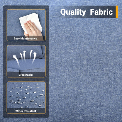 Set di 4 sedie girevoli da giardino in vimini HOOOWOOO con braciere a legna