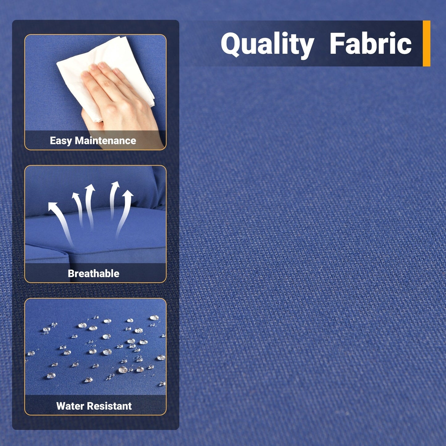 Set di 4 sedie girevoli da giardino in vimini HOOOWOOO con braciere a legna