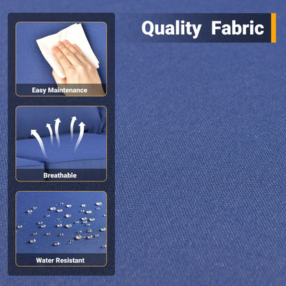 Set di 4 sedie girevoli da giardino in vimini HOOOWOOO con braciere a legna