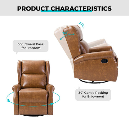 Sedia girevole per bambini Baksoho Contemporary in similpelle con base in metallo di HULALA HOME